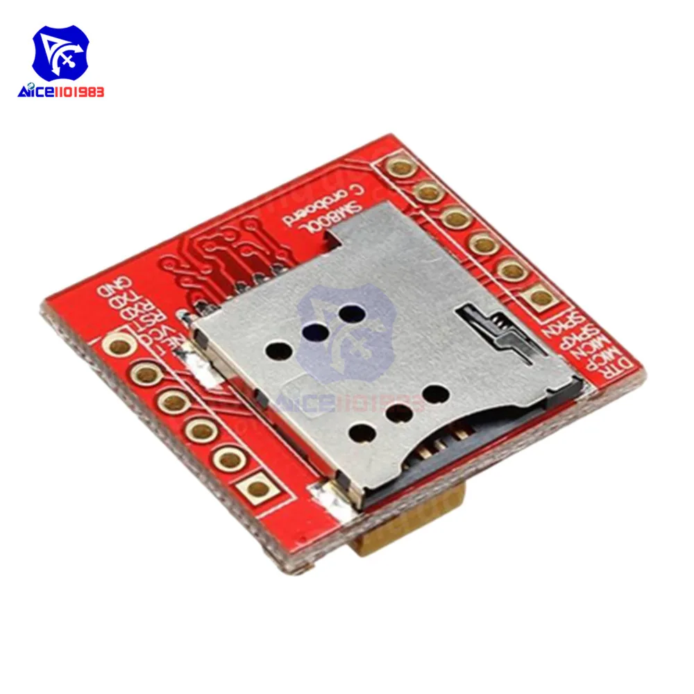 diymore SIM800L GPRS GSM Module Core Quad-band TTL Serial Port IPX Interface PCB Antenna Micro SIM Card for Arduino Smart Phone