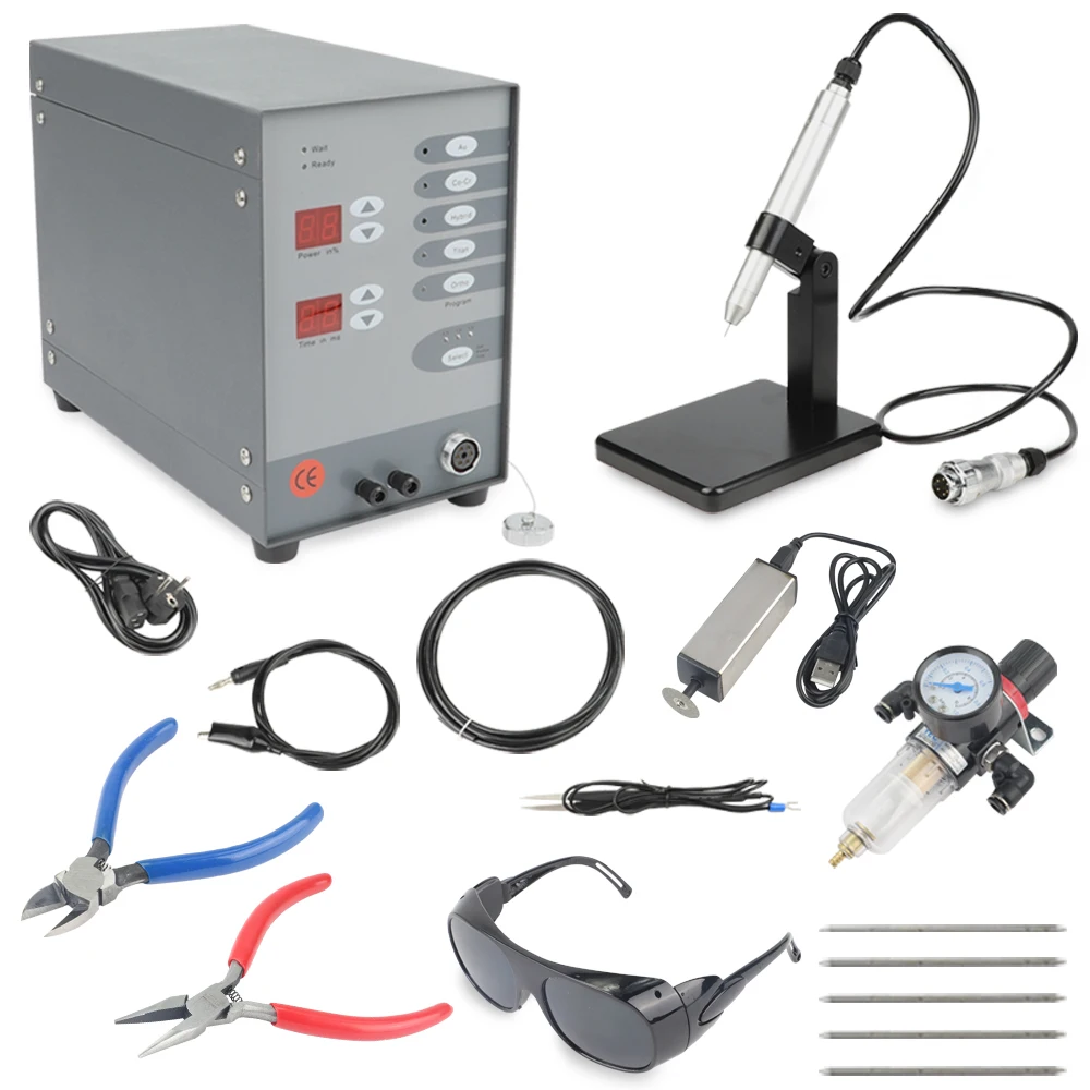 

220V Stainless Steel Spot Laser Welding Machine Automatic Numerical Control Touch Pulse Argon Arc Welder for Soldering Jewelry