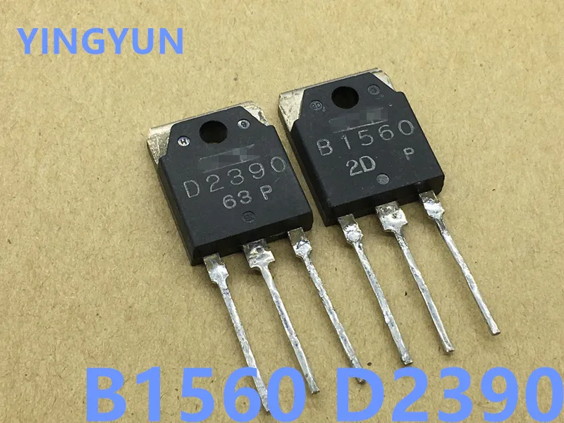 4pcs/lot  2pairs  2pcs 2SB1560 + 2psc 2SD2390   B1560 D2390 Power amplifier pair tube  Passed second-hand test