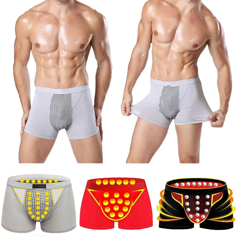 Magnetic Underwear Magnetic Home Physiological Underwear Soft Enlargement Men\'S Underwear Physiological Plus Size XL-3XL