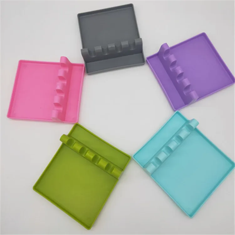 Support de rangement pour couverts, tapis antidérapant, multifonctionnel, avec spatule, ustensiles de cuisine