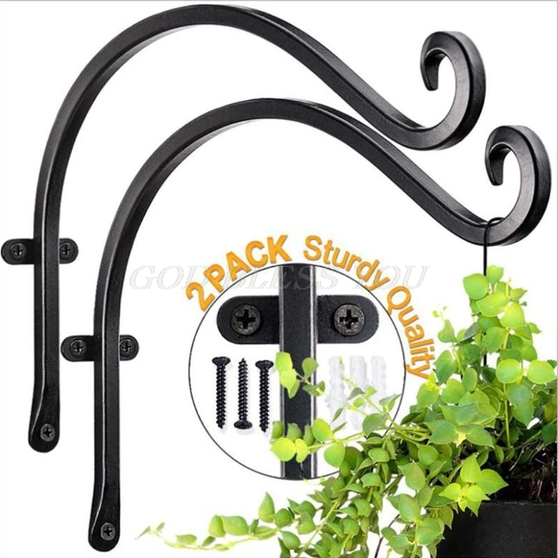 Nordic Style Wall Hanging Flower Pot Support Plant Bracket Hook Hanger Holder Balcony Home Decoration Drop Shipping