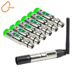 Battery Receiver Wireless DMX512 Controller XLR Transmitter For Disco DJ Party Bar Light Control