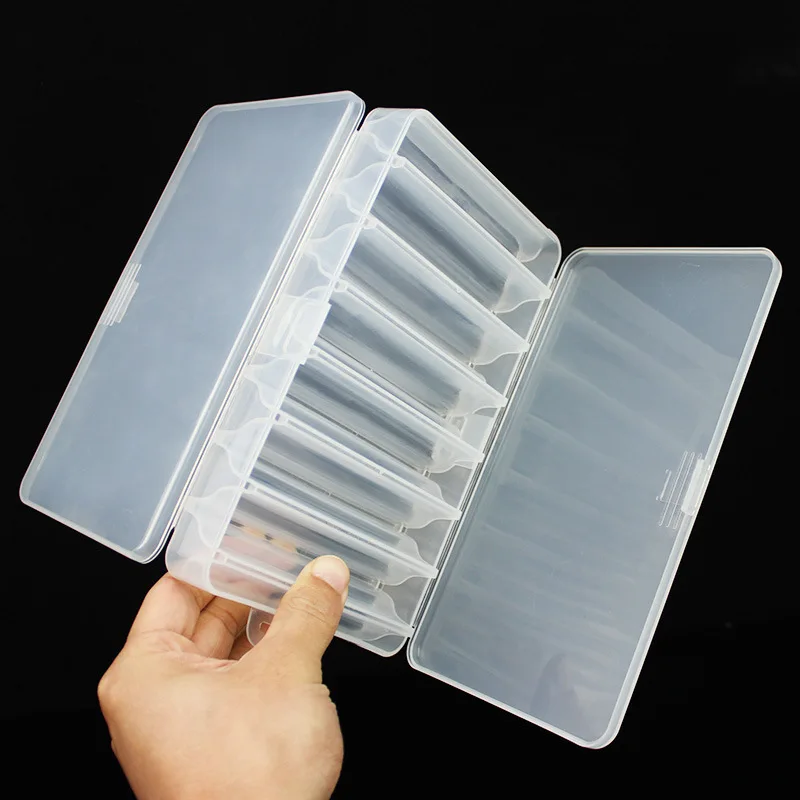 Fishing gear box double-sided lures shrimp box plastic tool box organizer bead container  Case Fishing Tool Tackle Sorting Box