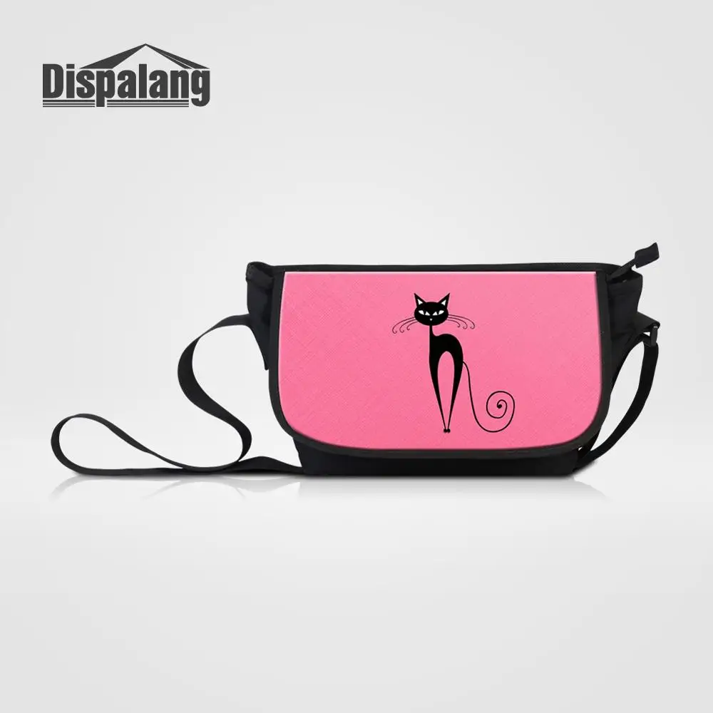 

Women Casual Messeger Bag Art Cat Animal Printing Crossbody Satchel For Girls Multifunctional Bookbag Female Travel Handbag
