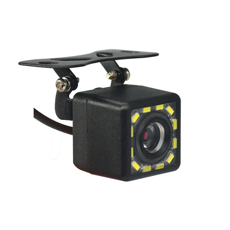 Hippcron Auto Achteruitrijcamera 8LED Nachtzicht Omkeren Auto Parking Monitor CCD Waterdichte HD Video