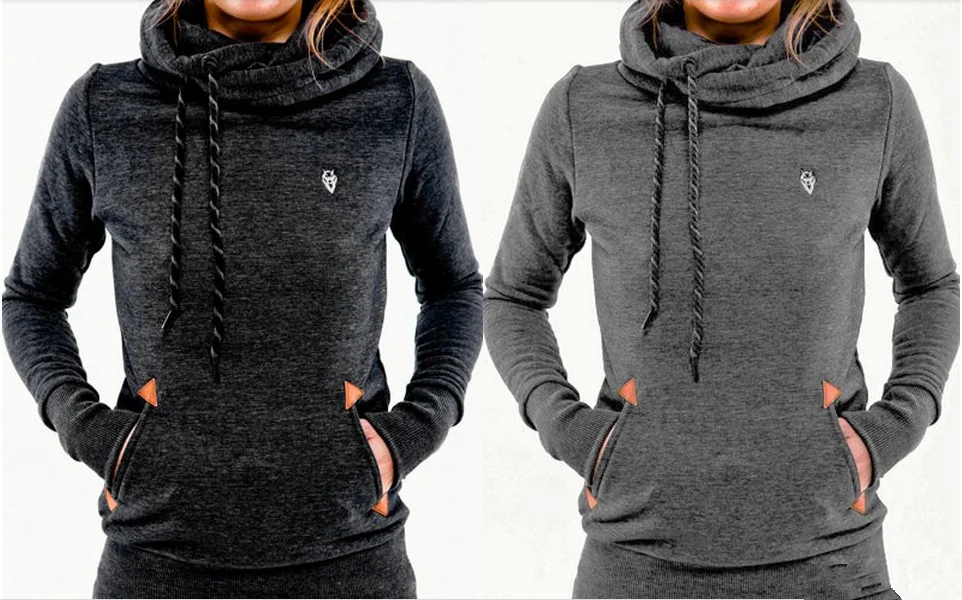 Langarm-Hoodie mit Stickerei und Tasche Modischer Trend Herbstkleidung für Freizeitkleidung – Detail 2
