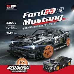 DECOOL 33003 PFord Mustang Hoonicorn RTR V2 Racing Car High-tech 20102 23009 13108 MOC-22970 building block Toy Simulation hub