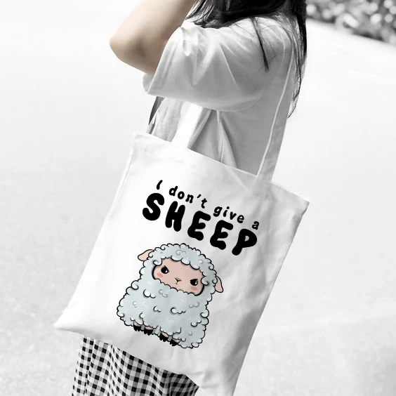 

Women Reusable Shopping Cotton Canvas Shopper Bag Girl Harajuku 90s Y2K Classic Vintage Shoulder Handbag Female Bolsa Compra