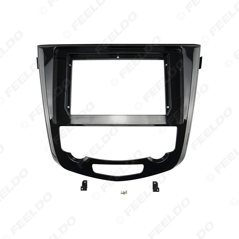 

FEELDO Car Audio 10.1 Inch Big Screen Fascia Frame for Nissan X-Trail DVD Dash Panel Installation Mount Trim Kit