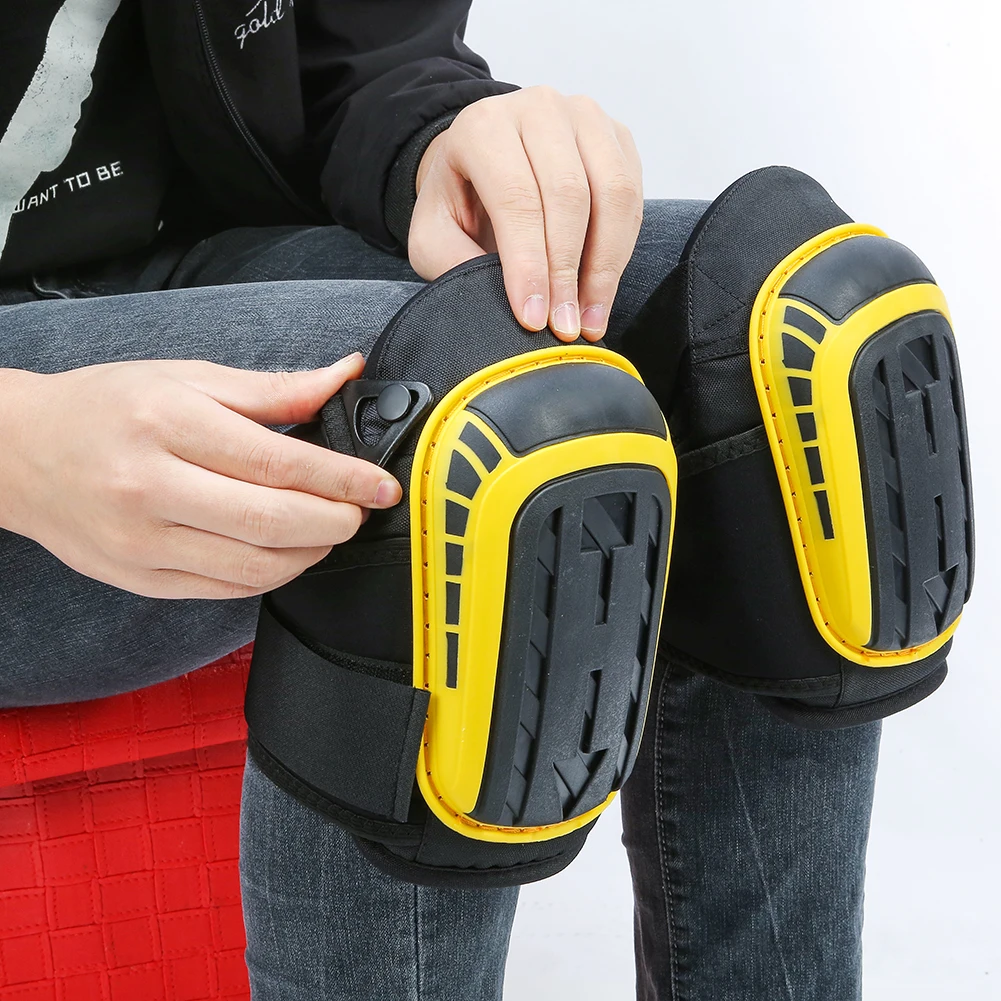 Professional Gel Knee Pads for Work, Construction, Cleaning, Flooring With Heavy Duty Foam Padding and Strong Stretchable Straps