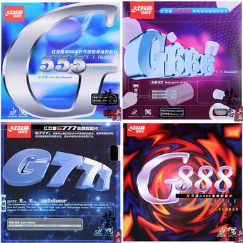 Dhs g555 g666 g777 g888 (rápido attack/loop) tênis de mesa pips-in borracha com esponja