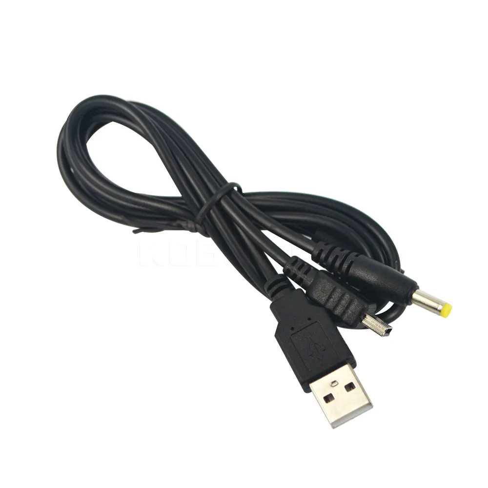 New 2 in 1 USB Data Cable + Charger Cable Cord For PSP 2000 3000 Gaming Accssories