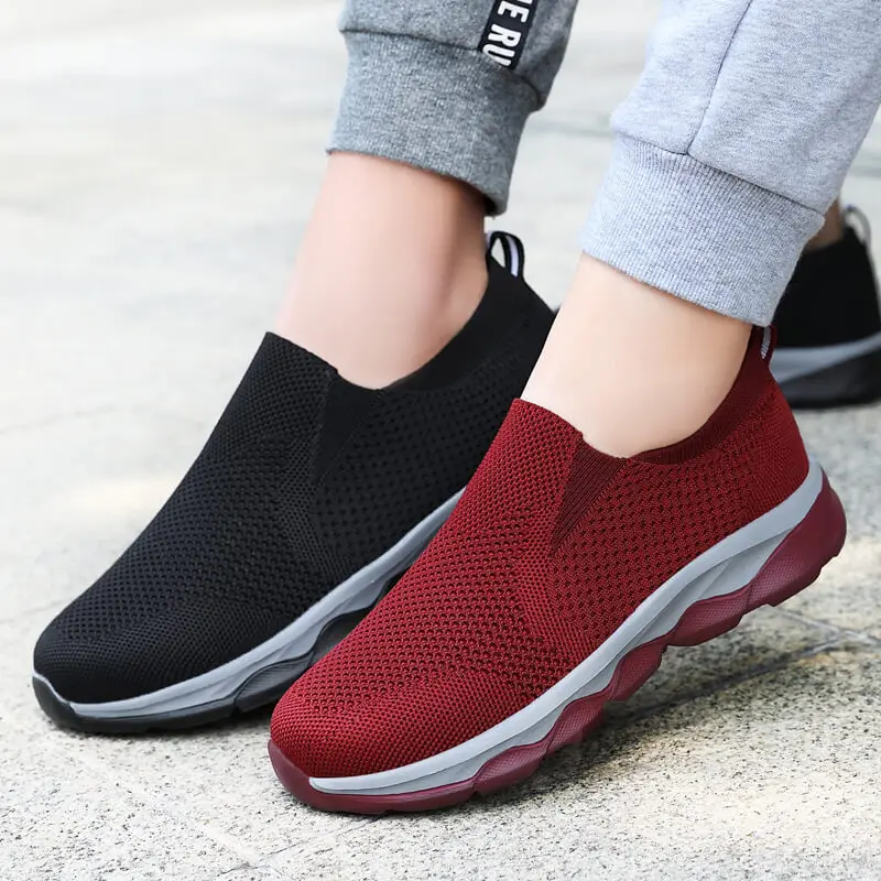 

men Tennis Shoes Platform Sneakers slip on unisex Ourdoor gym Solid Color Mother fitness Breathable Sock Footwear tenis Mujer