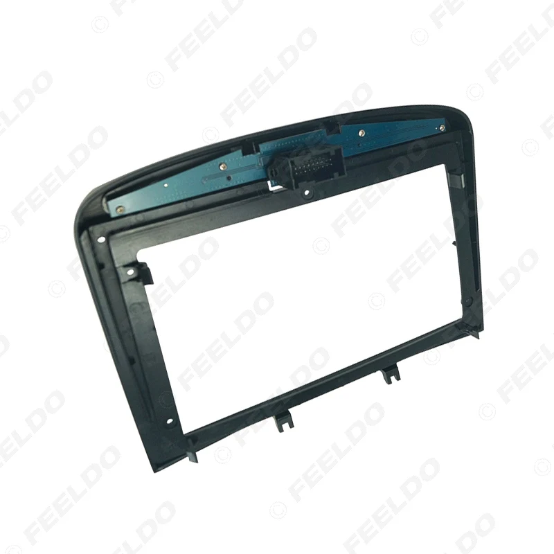 FEELDO Car 9 Inch Audio Face Plate Fascia Frame For Peugeot 308 408  2Din Big Screen Radio Stereo Panel Dash Mount Frame Kit