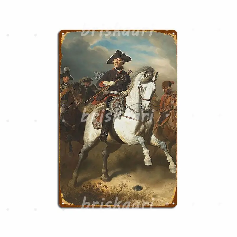 Frederick The Great With His Generals Metal Signs Wall Pub Wall Decor Kitchen Decoration Metal Posters