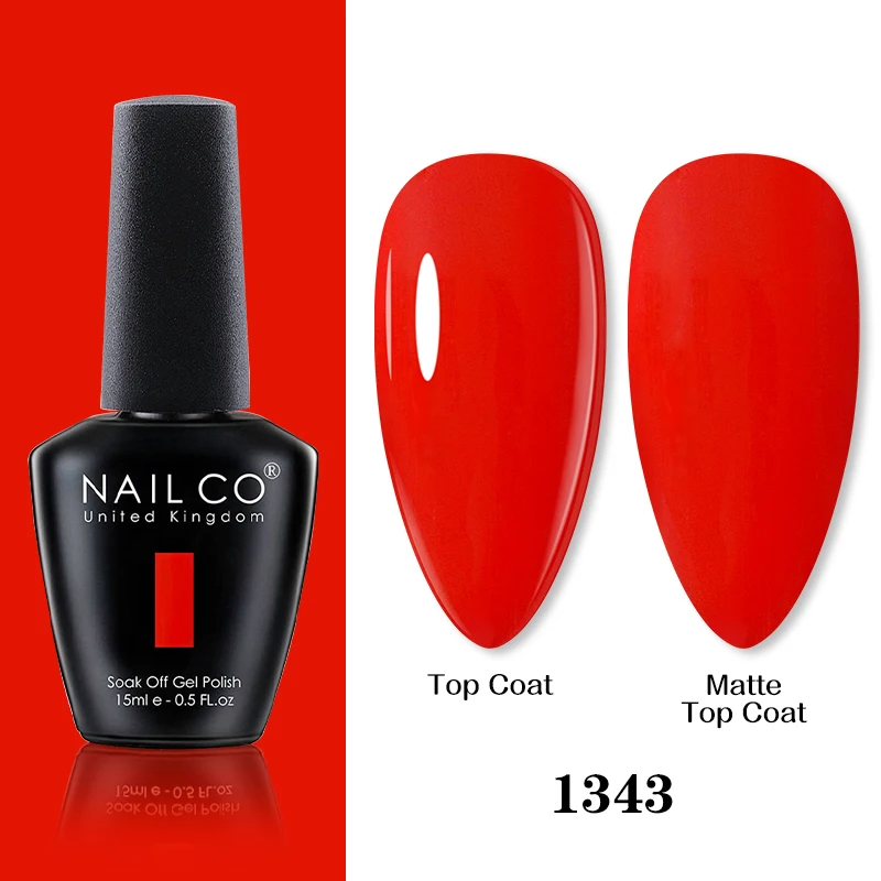 

NAILCO 15ML Red Series Nail Art Gel Nail Polish Semi-permanent Lacquer Nail Polish UV LED Gel Hybrid Nail Polish Varnish Gel