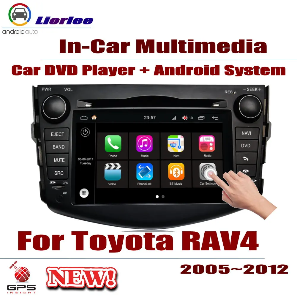 

Car DVD Player For Toyota RAV4 / Vanguard 2005-2012 IPS LCD Screen GPS Navigation Android System Radio Audio Video Stereo