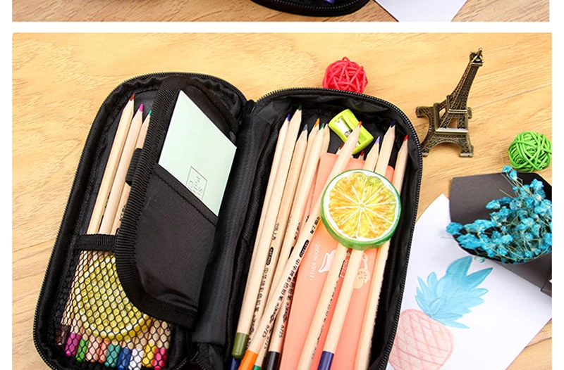 Van Gogh SunflowerThe Starry Night Paint Pencil Case Women Classic Oil Painting Stationary Bags Pencil Box School Supplies