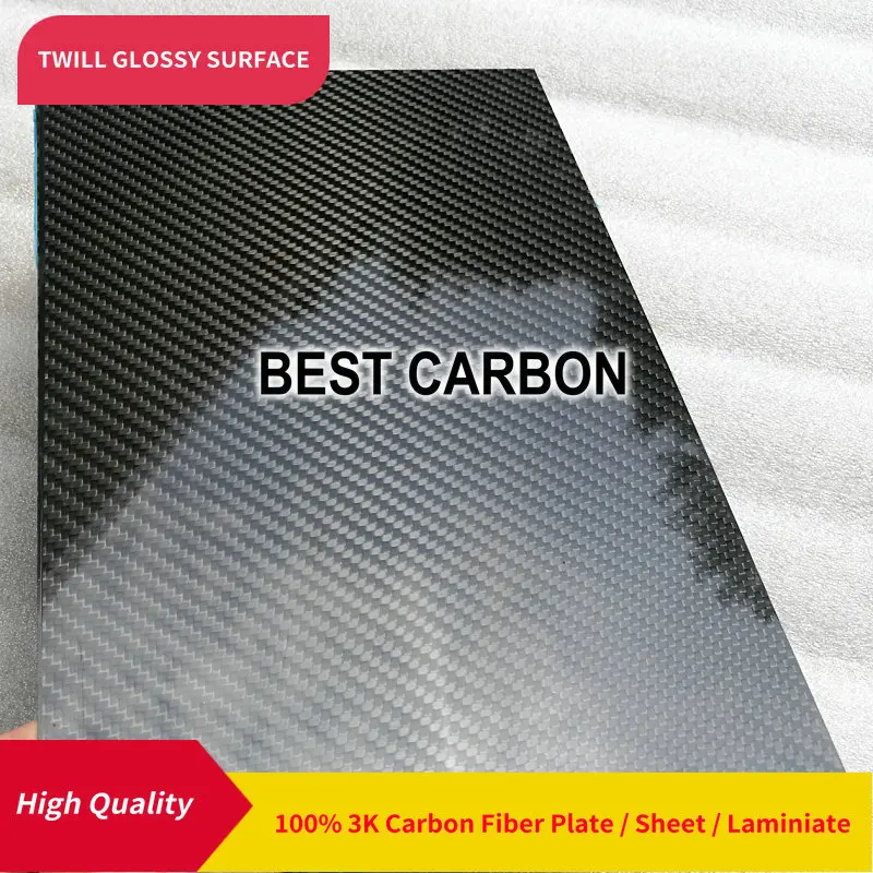 Free shipping 600mm x 600mm Twill Glossy surface 100% Carbon Fiber Plate ,cfk plate, rigid plate, sheet, laminiate