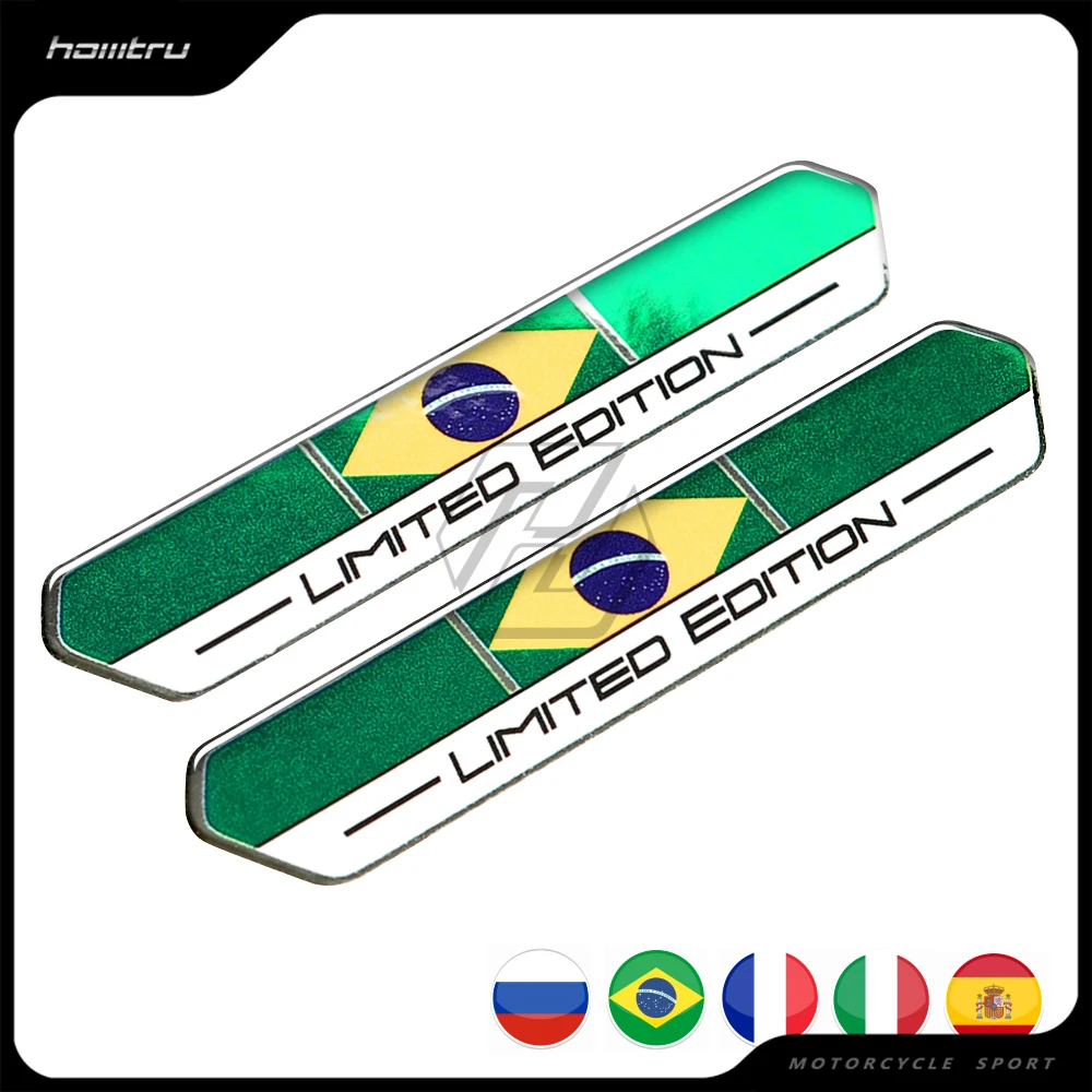 

Brazil Flag Limited Edition Sticker Universal for Car Motorbike Tank Pad Decal Italy Russia Spain France Flag Stickers