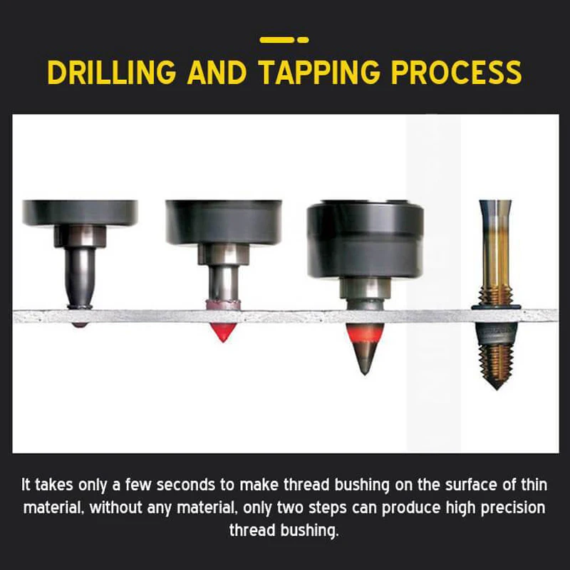Brocas Para โลหะความร้อนแรงเสียดทาน Hot Melt สั้นเจาะ M3/M4/M5/M6/M8/m10/M12/M14 Drill Bit รอบ/แบนประเภท