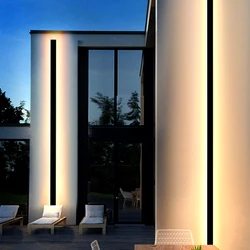 Modern Waterproof Outdoor Wall Light, IP65 Porch Garden, Luminárias, Decoração da porta da garagem, Iluminação de parede anti-água