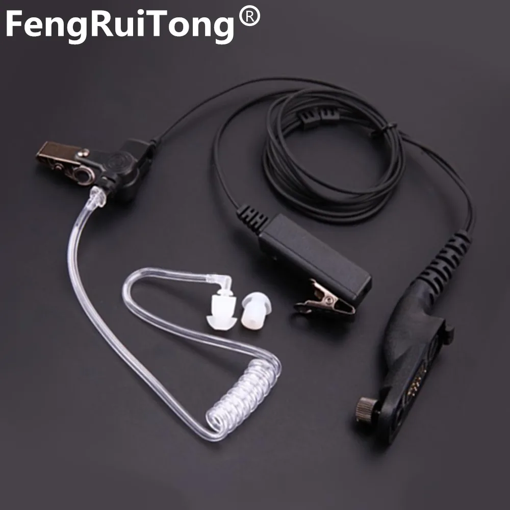 New Air Acoustic Tube Earpiece PTT Microphone Headset Radiation-proof Walkie Talkie Earphone For Motorola XPR XiR DP APX Series