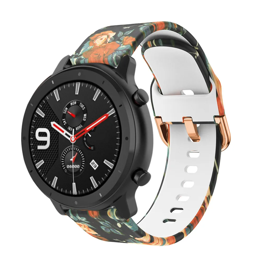 Cinturino in silicone per Xiaomi Huami Amazfit Stratos 3/2/2S Smart Watch Wristband 22MM sostituisci cinturini per Amazfit GTR 47MM
