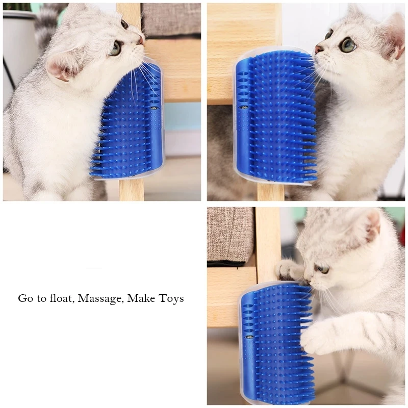 Explosive Pet Corner Hair Rubbing Device Massage Cat Brush Scratching Comb