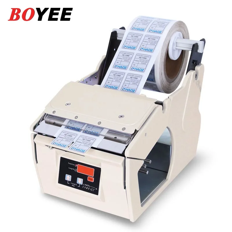 BOYEE Automatic Label Dispenser X-130 Manual Sticker dispenser Semi-Automatic Label Stripping Machine