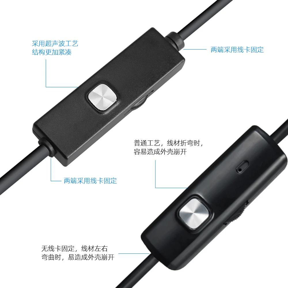 7mm 1.3MP 3in1 endoscopio USB para Android y la computadora boroscopio CMOS inspección otoscopio Cámara microscopio Digital