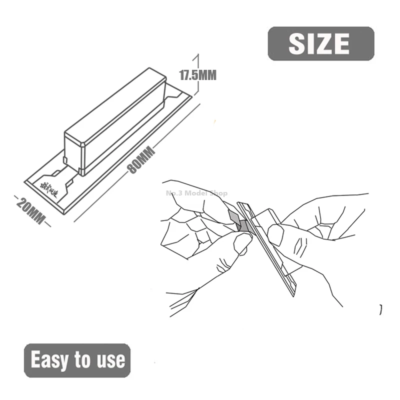 Mecha Military Model Special Tool Hand Held Sandpaper Sanding Board Hobby Accessory