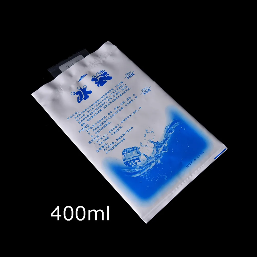 5 unids/lote bolsa de hielo para comida aislado frío hielo seco Gel de hielo reutilizable bolsa de Gel enfriador para alimentos frescos