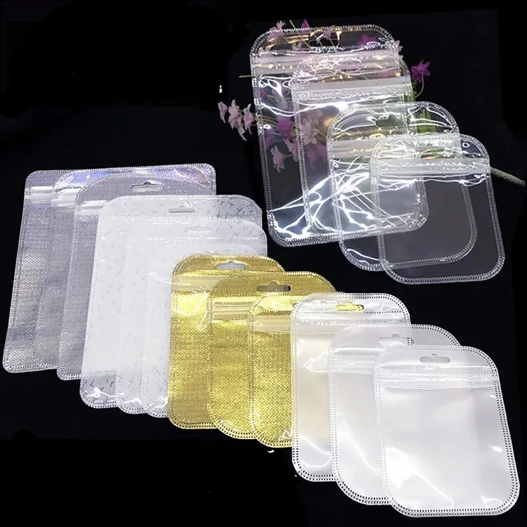 12*28cm 100pcs large Clothes Underwear Socks Organizer plastic packaging Pouch garments Clothing Sock Package plastic bags blue