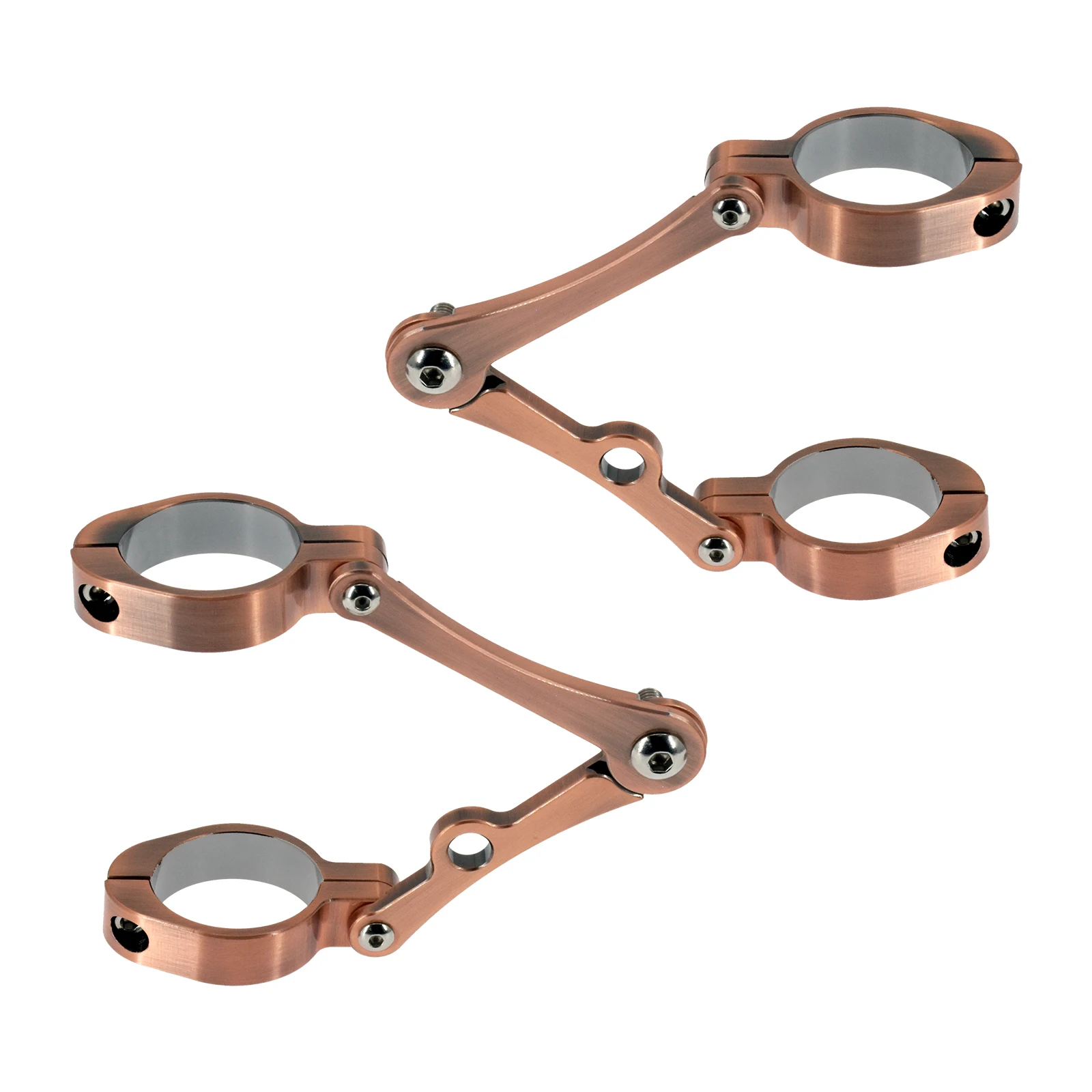 Support de phare de moto noir/Chrome/Bronze 39mm-41mm, pince de montage pour Harley Dyna XL883 Glide