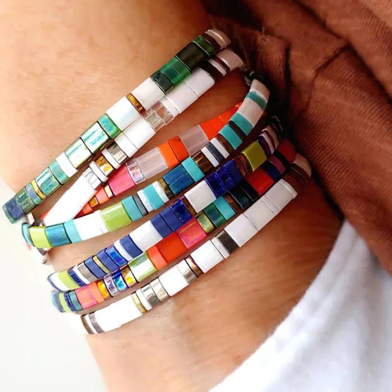 

Boho MIYUKI Bracelets For Women Fashion Multicolour TIla Beads Bracelet Ethnic Jewelry Femme Bijoux Pulseras Armband New Gift