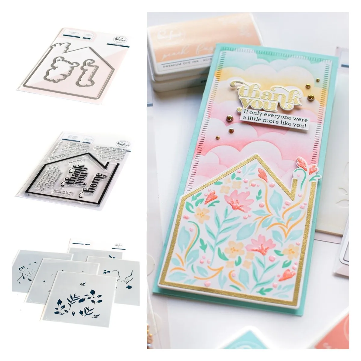 New Built on Dreams Metal Cutting Dies Clear Stamps Layering Stencil Diy Craft Embossed Paper Scrapbooking Album Decoration Mold