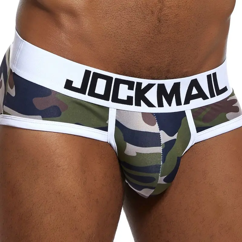 JOCKMAIL Hot Sale Men Underwear Briefs Nylon Breathable Male Panties Cueca Tanga U Pouch Comfortable Underpants Slip Homme