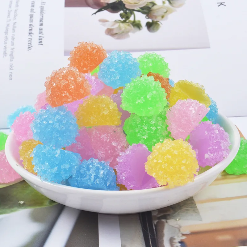 10pcs Candy Round Decor For Slime Charms Sprinkles Polymer Filler Addition Slime Accessories Toys Model Clay Kit For Children