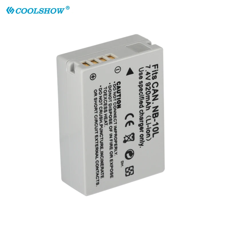 แบตเตอรี่กล้อง920MAh NB-10L NB 10L NB10L สำหรับ Canon SX50 HS SX50HS SX40 HS SX40HS G1 X G15 G16 SX60 HS G3X แบตเตอรี่