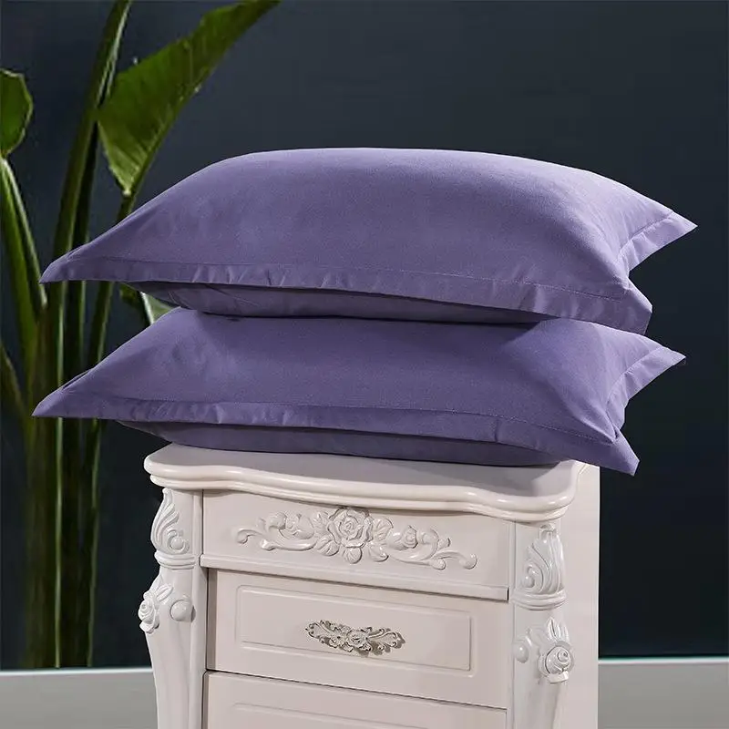 2 Piece Pillow Case Cover Jade Color Brief Style 100% Polyester Pillowcases Bedroom Use Pillow Cases 48cm*74cm