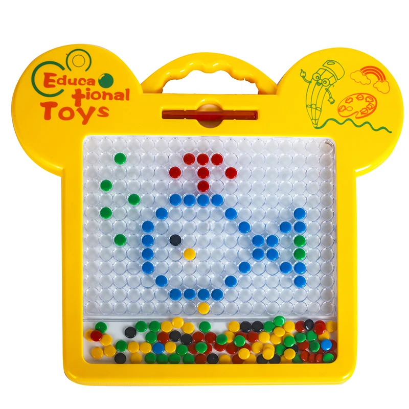 magnetic drawing board magpad dots Magnet Beads Board Drawing Toys Colorful Memo Board with Stylus Pen educational toys