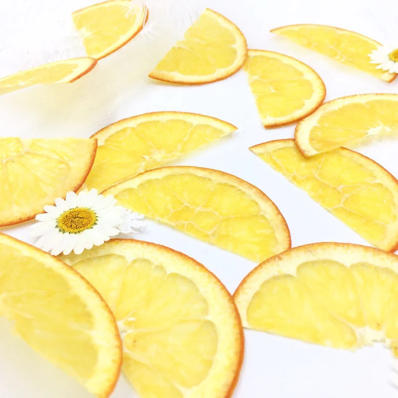 

5pcs Dried Pressed Half Orange Slices Fruit Plant Herbarium For Jewelry Photo Frame Phone Case Bookmark Postcard Making DIY