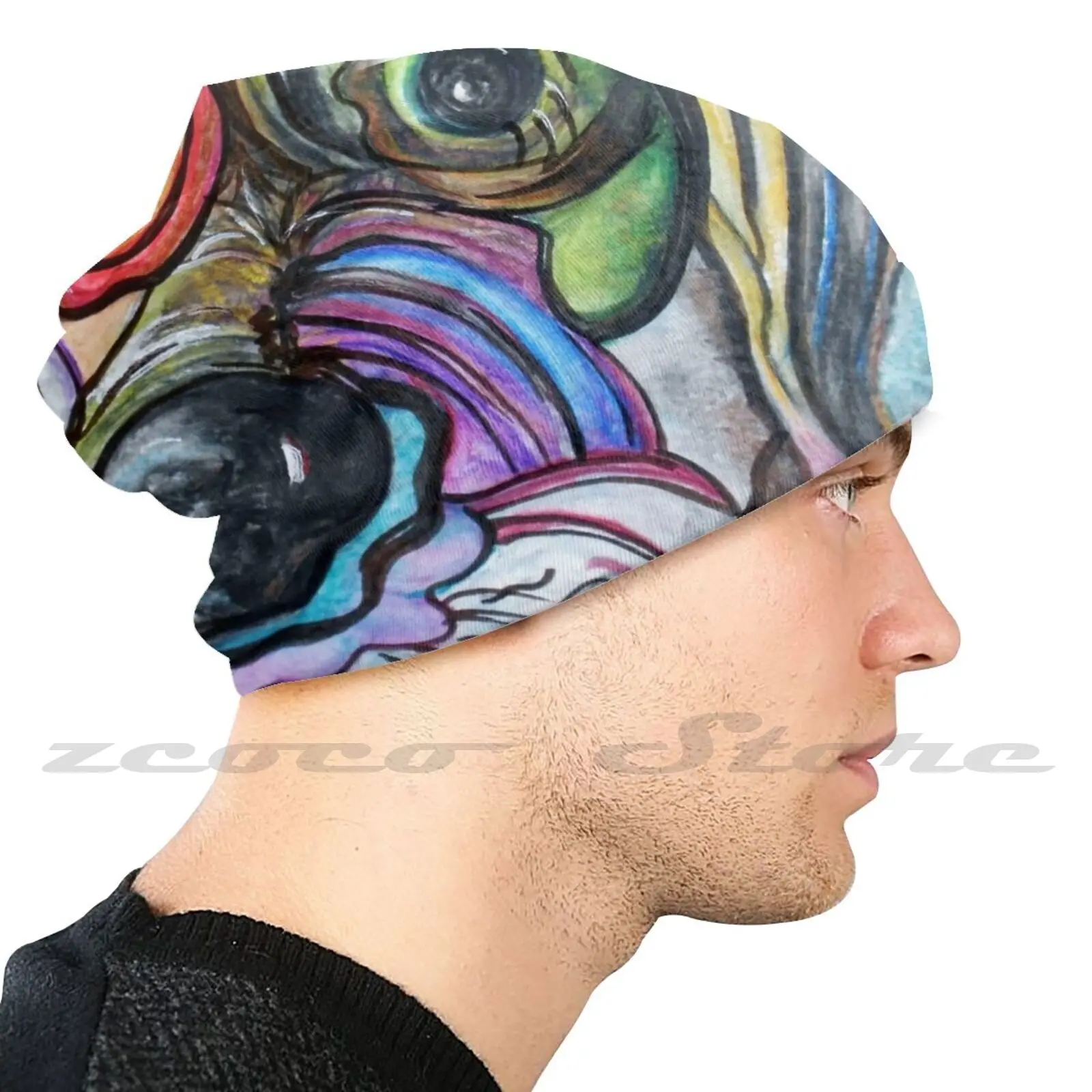 

Синяя вязаная шапка для взрослых и детей, шапка для живой изгороди, спорт на открытом воздухе, дышащая синяя шапка-хаун, собака, собаки, собаки, собаки, животные