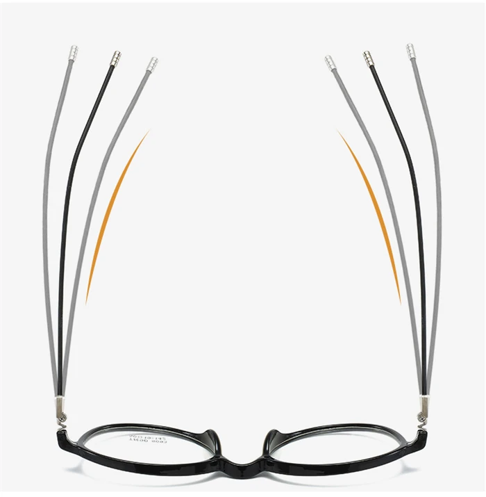 Dünnes Bein klarer Spiegel verschreibung pflicht ige Brille Frauen ultraleichte tr90 Student ovale Myopie Linse optische Brille 0-148-1/8 bis-4 – Detail 2