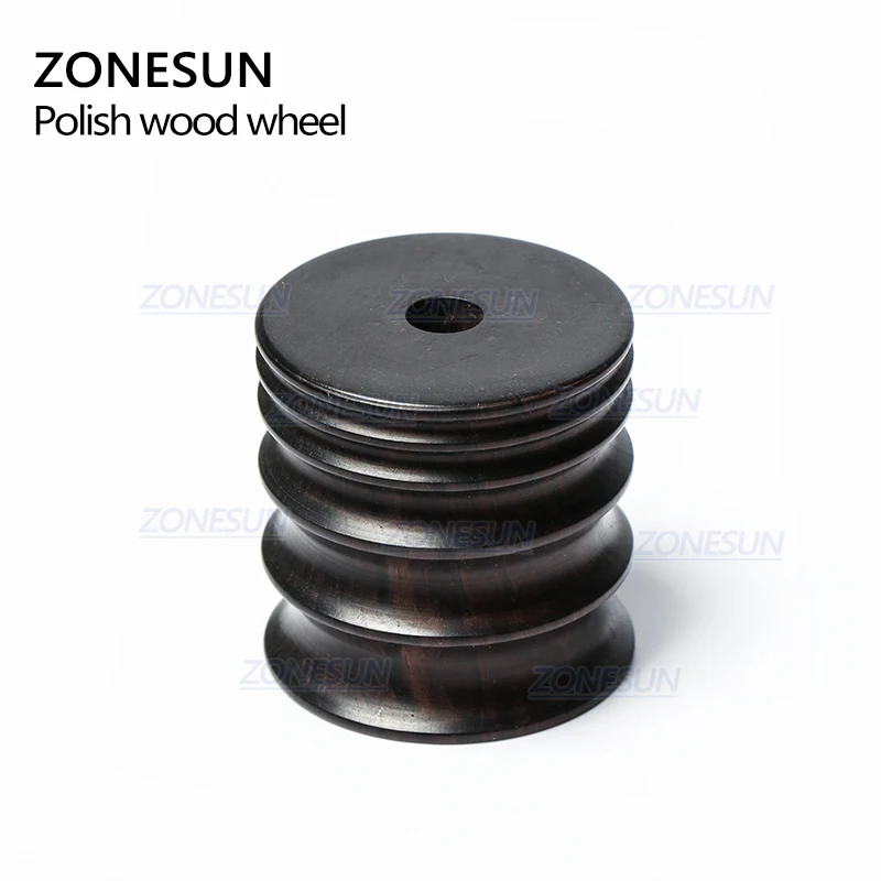 ZONESUN Leather Edge Polisher For Leather Burnishing Machine Ebony Wood Edge Polishing Slicker Leather Tip Side Border Polisher