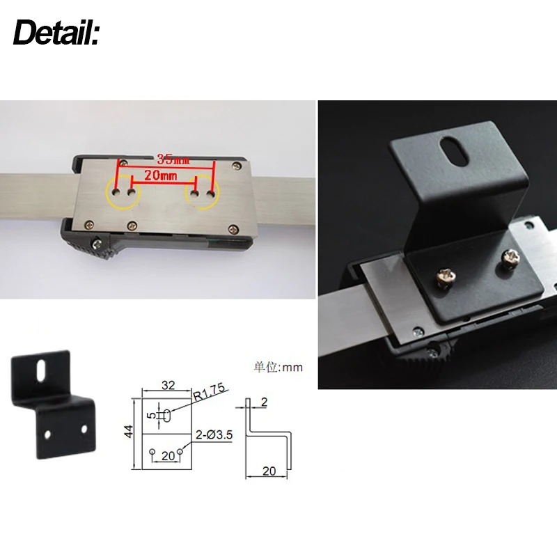 0-150/200/300/400mm Stainless Steel Digital Horizontal Scale Units Horizontal Electronic LCD Display Inch/MM Machinist Tools