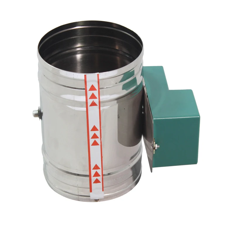 Stainless Steel Electric Air Valve Volume Adjustment Check  High Torque Damper 100 150 200 250