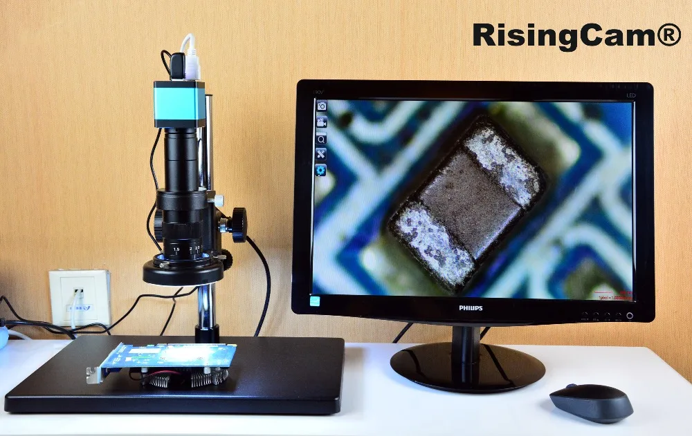 RisingCam HD 1080p HDMI Live 60fps imx335 Sensor USB-Flash-Speicher Digitalmikroskopkamera mit C-Mount. – Detail 11